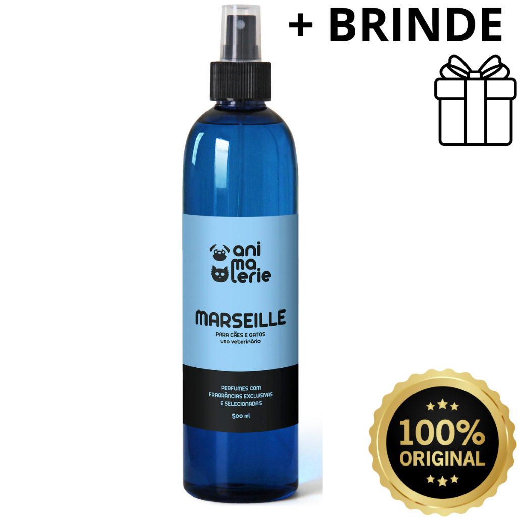 Perfume Marseille Animalerie 500ml Perigot Original Colonia Para Cães E Gatos