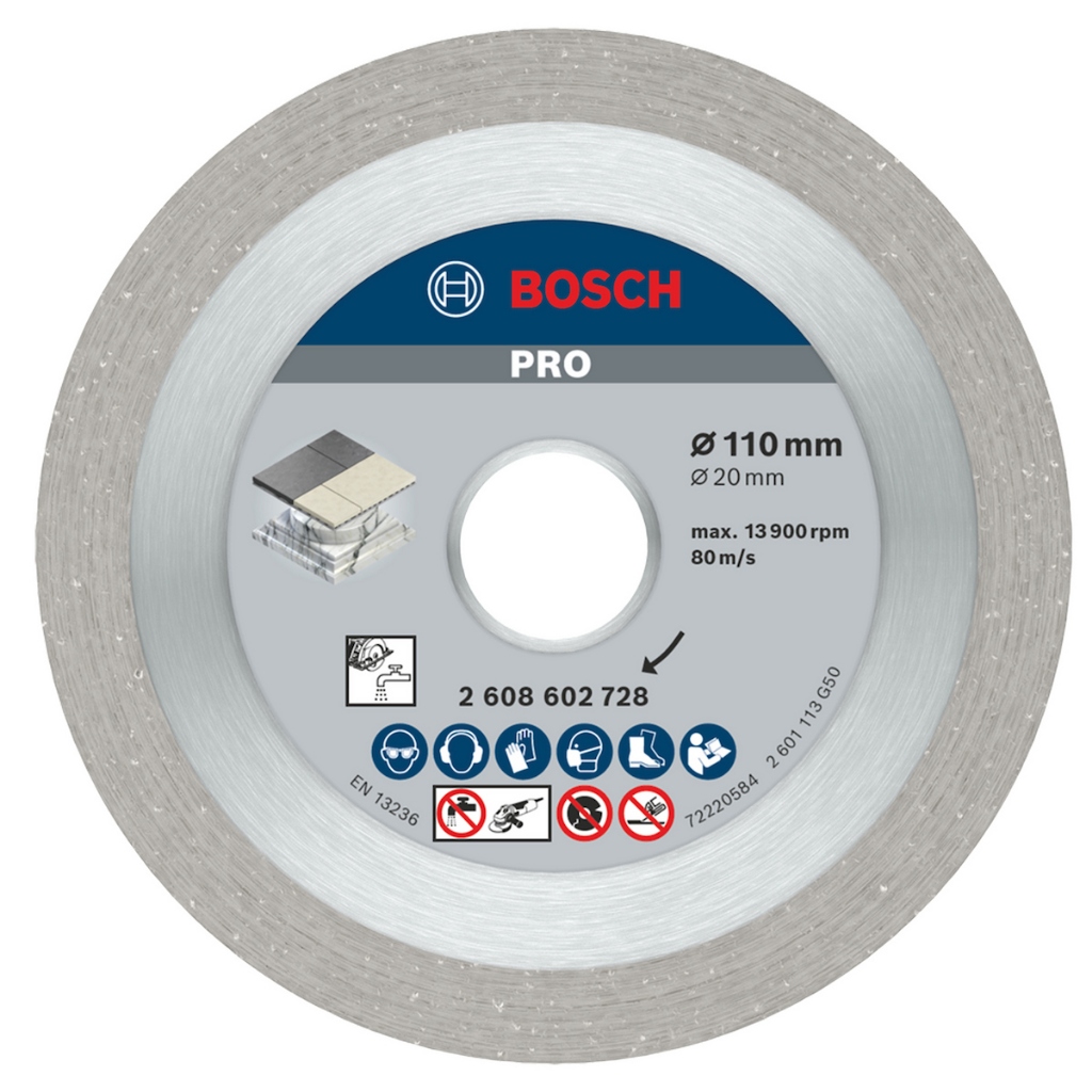 Disco Diamantado Liso Best Porcellanato 110mm - Bosch em Oferta na Shopee