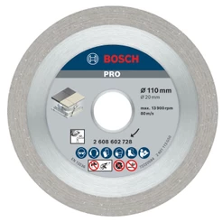 Disco Diamantado Liso Best Porcellanato 110mm - Bosch