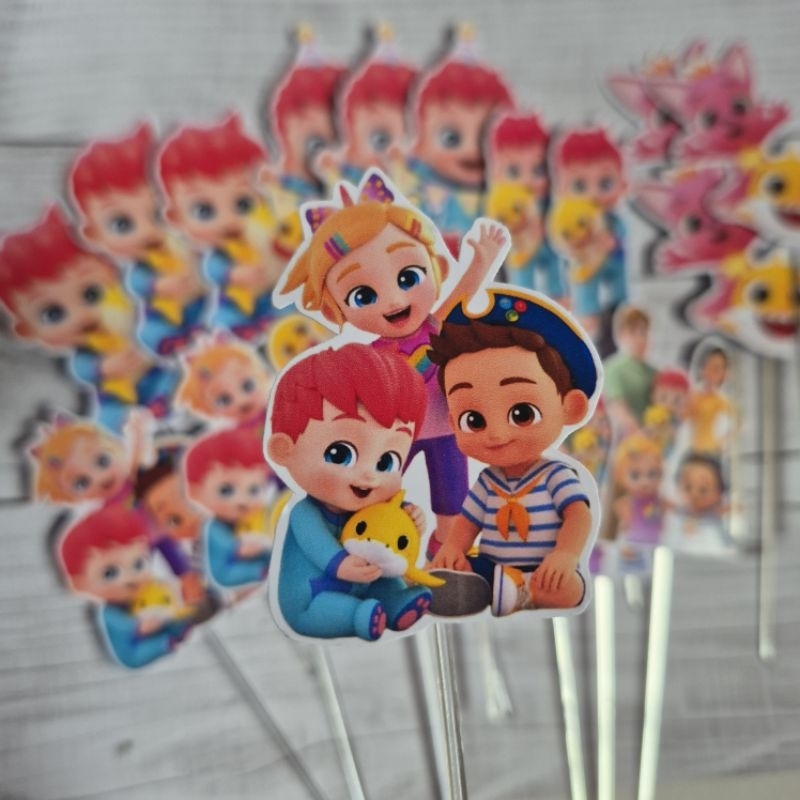 Topper de cupcake e docinho Bebefinn em Oferta na Shopee