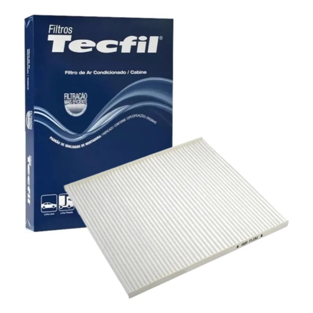 Kit Filtro de Ar Condicionado Tecfil ACP100 + Higienizador Orbi Palio Siena Strada Idea 1996 a 2000