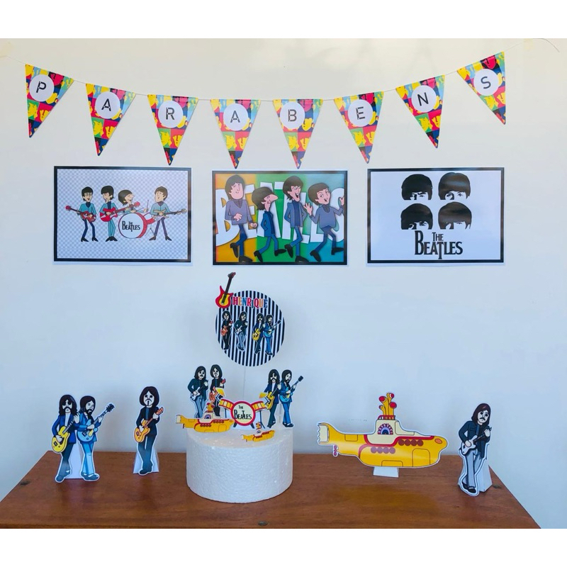 kit só um bolinho Beatles kit festa Beatles kit aniversário Beatles decoração Beatles festa Beatles aniversário tema Bea