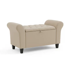 Baú Recamier Divã Paris Organizador Capitonê 90cm Suede Estrutura em Madeira Para Solteiro Quarto - AV