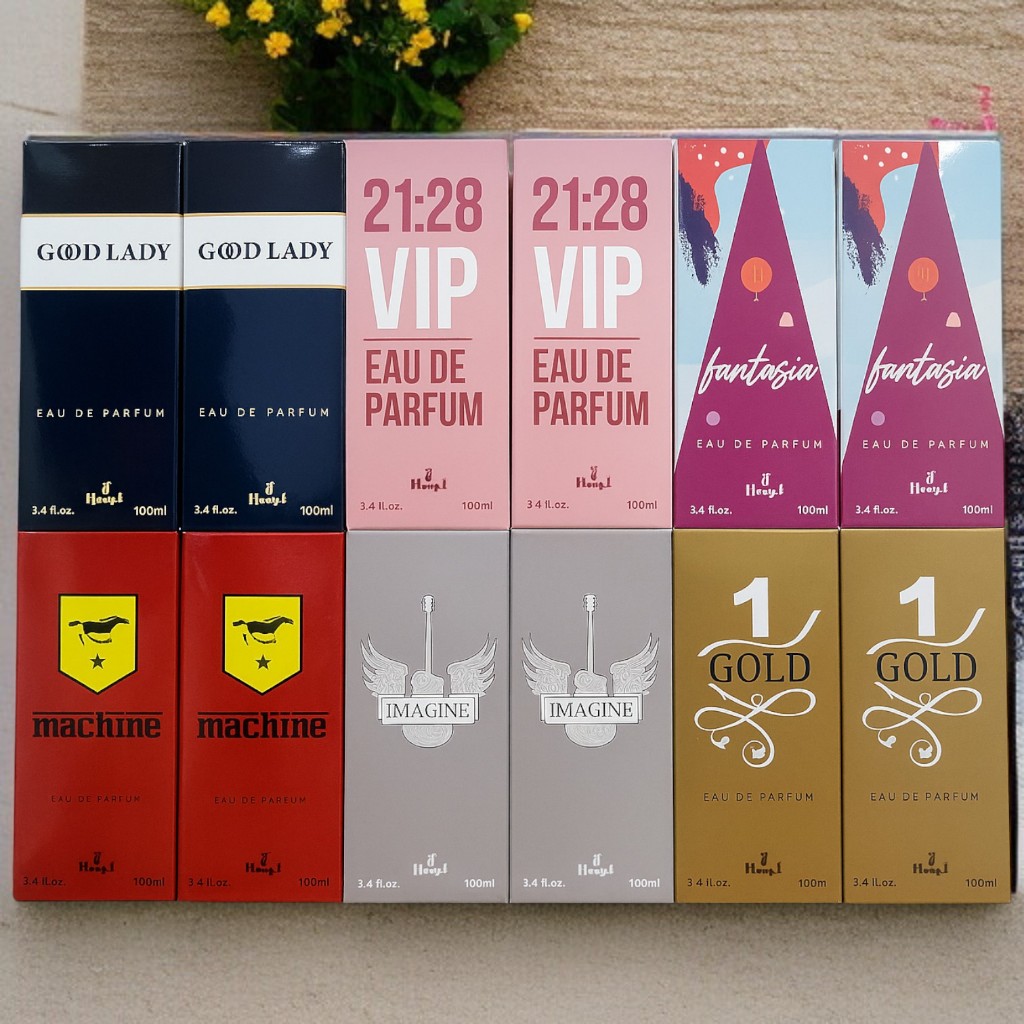 Kit com 12 Perfumes 100ml – 6 Femininos + 6 Masculinos | Essências Importadas Premium em Oferta na Shopee