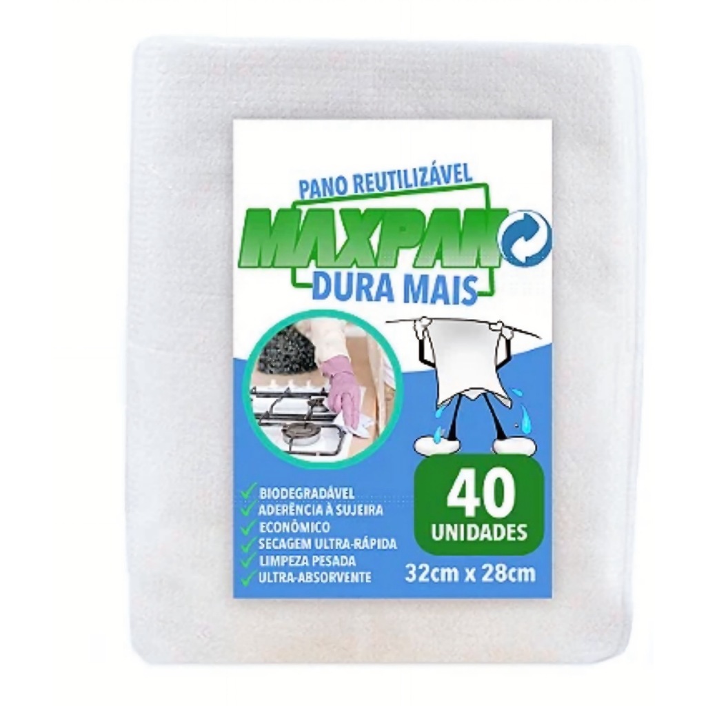 40Un Maxpano 32x27 Toalha Multiuso Wiper MaxPano Limpeza Pesada Piso - Reutilizável em Oferta na Shopee