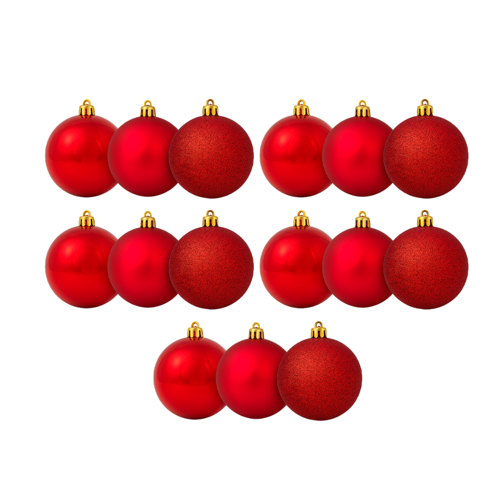 Kit 45 Bolas de Natal 3cm Bolinhas de Pendurar Em Árvore Enfeite e Decoração Natalina