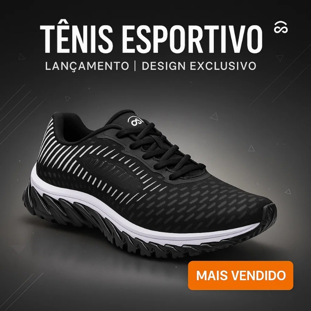 Tênis Masculino Caminhada Corrida Academia Leve Confortável Amortecedor Uso Diário 38 Ao 43