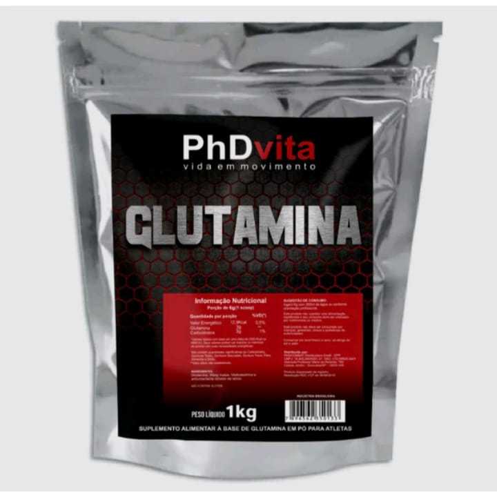 Glutamina PHD Vita 1 kg  – Suplemento Puro para Imunidade, Recuperação e Desempenho Muscular em Oferta na Shopee
