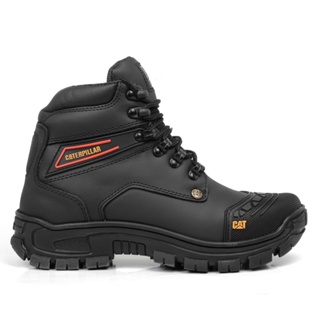Bota Coturno Masculino Caterpillar 2190 Trabalho Couro Legítimo Palmilha Gel Bico Reforçado em Oferta na Shopee