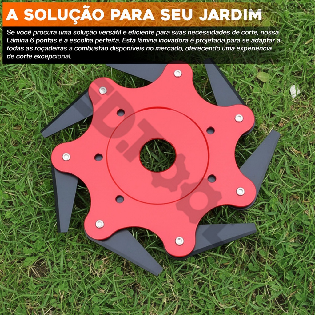 Lâmina 6 Pontas Canivete Disco P/ Roçadeira Stihl Fs160 Fs220 Fs280