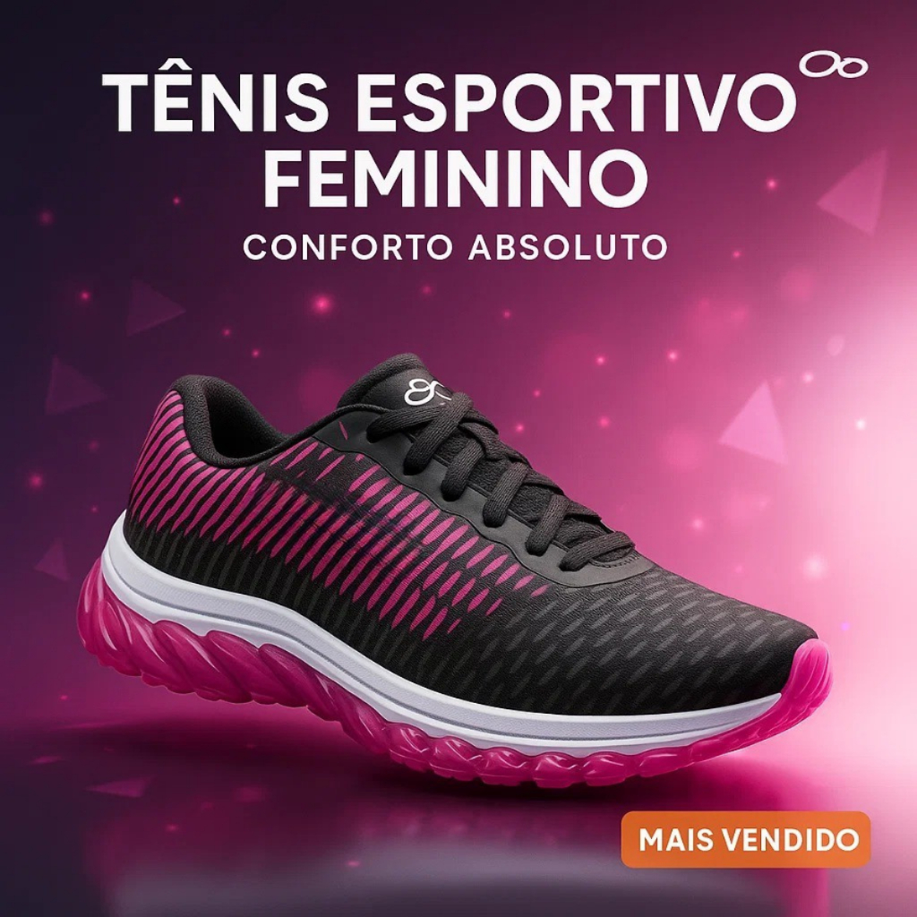 Tênis Feminino Caminhada Corrida Academia Confortável Leve Amortecimento Suave Diário 34 Ao 41