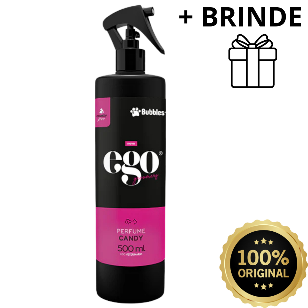 Perfume Para Cães e Gatos - Candy 500ml Ego Bubbles Pet - Petshop Banho E Tosa Profissional