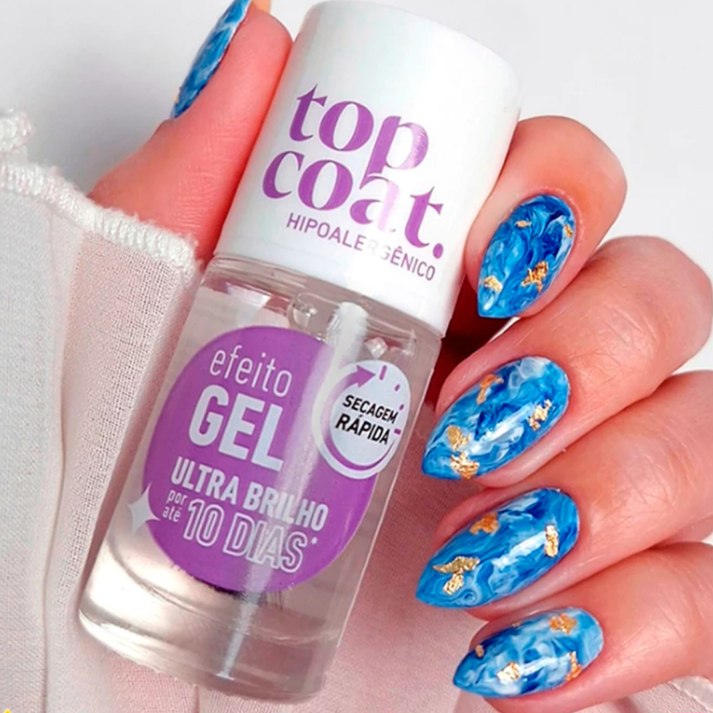 Blant Top Coat Blant Efeito Gel Incolor Ultra Brilho 8,5ml