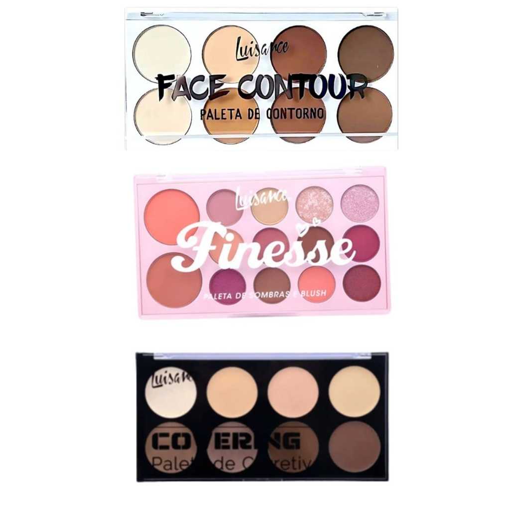 Paleta Facial Contorno/Corretivo/Blush Luisance