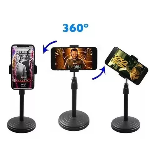 Pedestal Celular Smartphone Mesa Portátil Selfie 360º sh5074