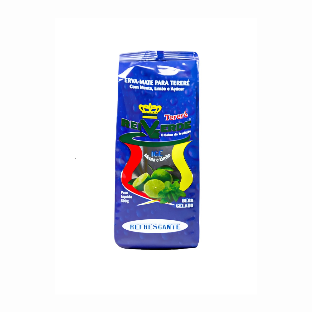 Erva Mate para Tererê Refrescante Rei Verde 500g com açúcar
