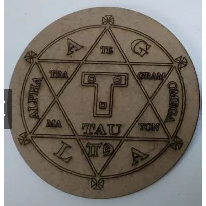 hexagrama de salomão 30 cm mdf 3mm sigilo selo para ritual
