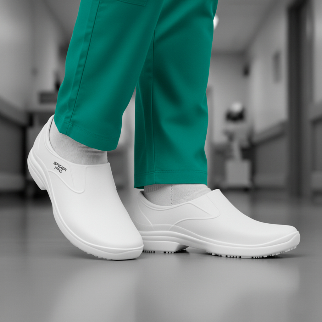 Sapato Calçado Spider Pro Enfermagem Cozinha Supermercado Profissional Trabalho Segurança Bb65