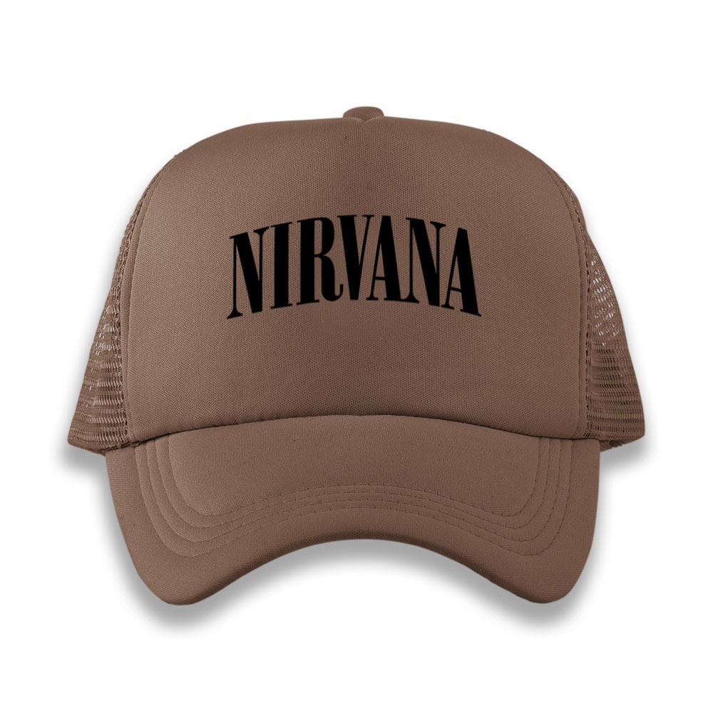 Boné Nirvana Vintage Redinha Aba Curva Estiloso Grunge Autêntico