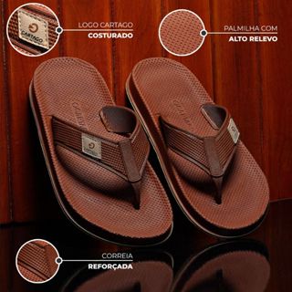 Sandália Chinelo Cartago Masculino Lançamento Moderno Macio Confortável Premium Promoção em Oferta na Shopee