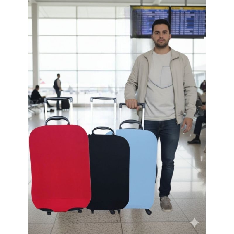 capa de mala para viagem  tecido suplex liso -Protetora de mala e estilo para sua viagem  P,M,G, de 8 a 23 kg