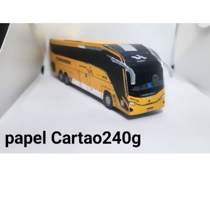 Miniatura De Ônibus Marcopolo Paradiso g81350 0500rsd ITAPEMIRIM PAPELCARTAO240G