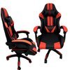 Cadeira Gamer Escritório Ergonômica Escritório Preta Com Vermelha Jogos Home Office Design Moderno