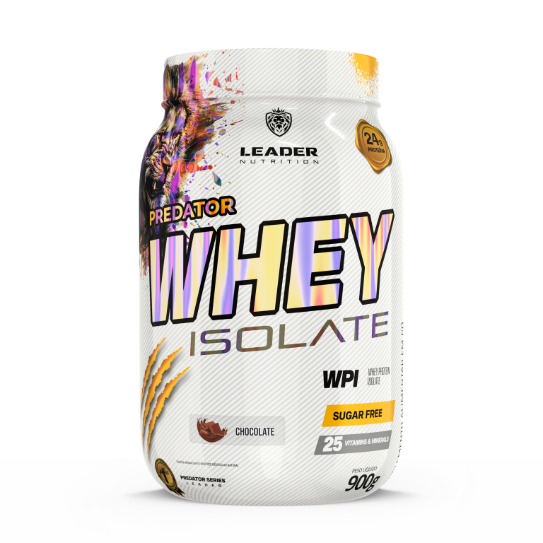 Whey Isolado Predator Pote 900g - Leader Nutrition