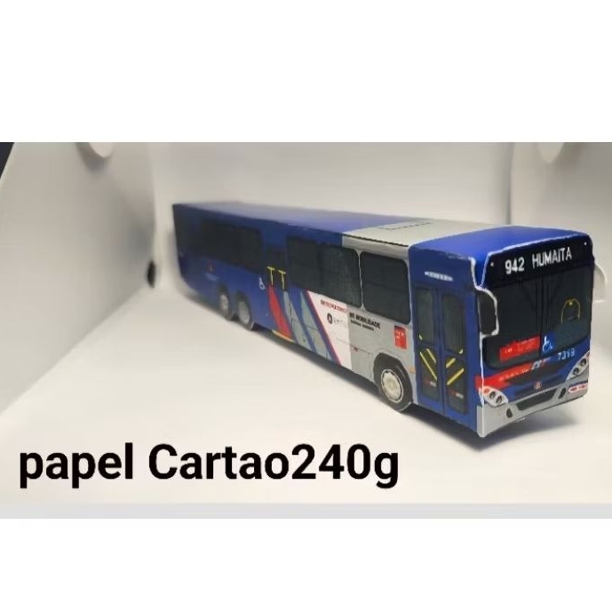 Miniatura De Ônibus Marcopolo Torino07ScaniarMobilidade PAPEL CARTAO240G