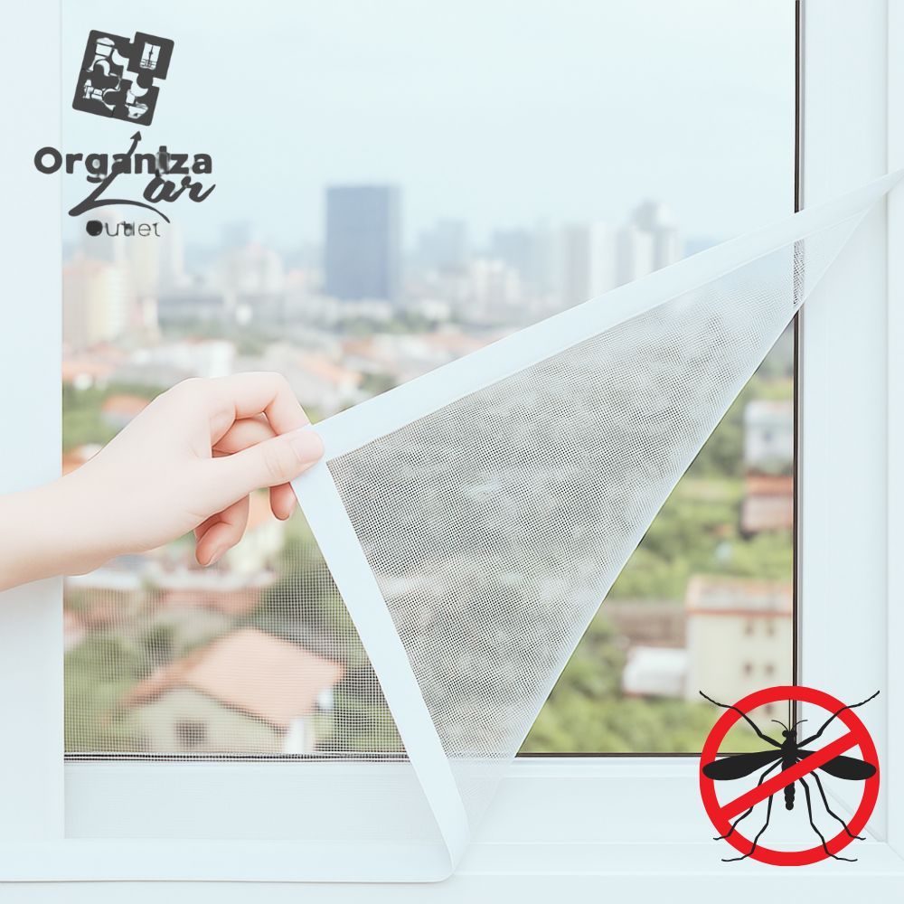 Tela Protetora Para Janela Contra Mosquito Pernilongo Mosquiteira Anti Inseto Removivel