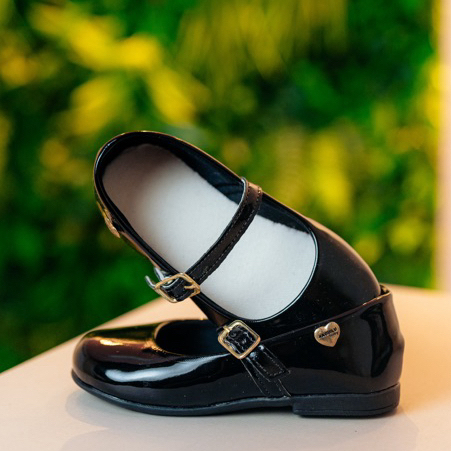 Sapatilha Infantil Menina Sapato Boneca Verniz Basica Dama Daminha