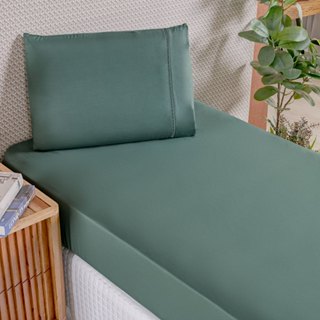 Jogo de Lençol Solteiro 400 Fios Percal Suave Fronha Ponto Palito Toque Aveludado 2 Pçs em Oferta na Shopee