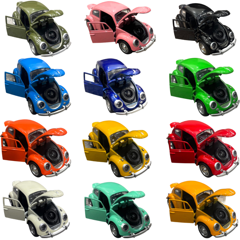 Carrinho Fusca Miniatura Herbie 53 Abre tudo Filme Se Meu Fusca Falasse fusca colorido cores diferentes