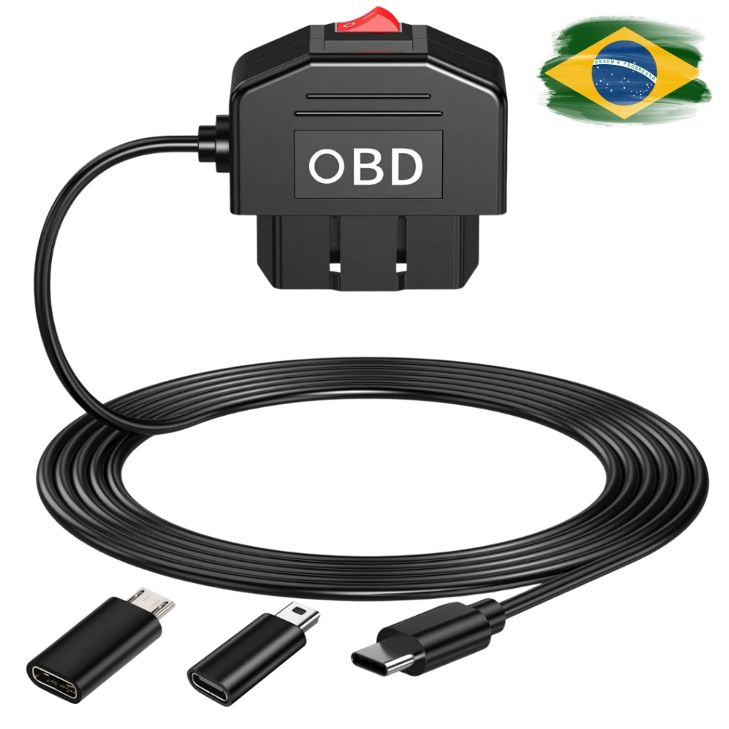 Cabo Dash Cam Hardwire Kit Linha De Fio OBD Para Adaptador USB Cabo De Alimentação Monitor Dashcam Camera V