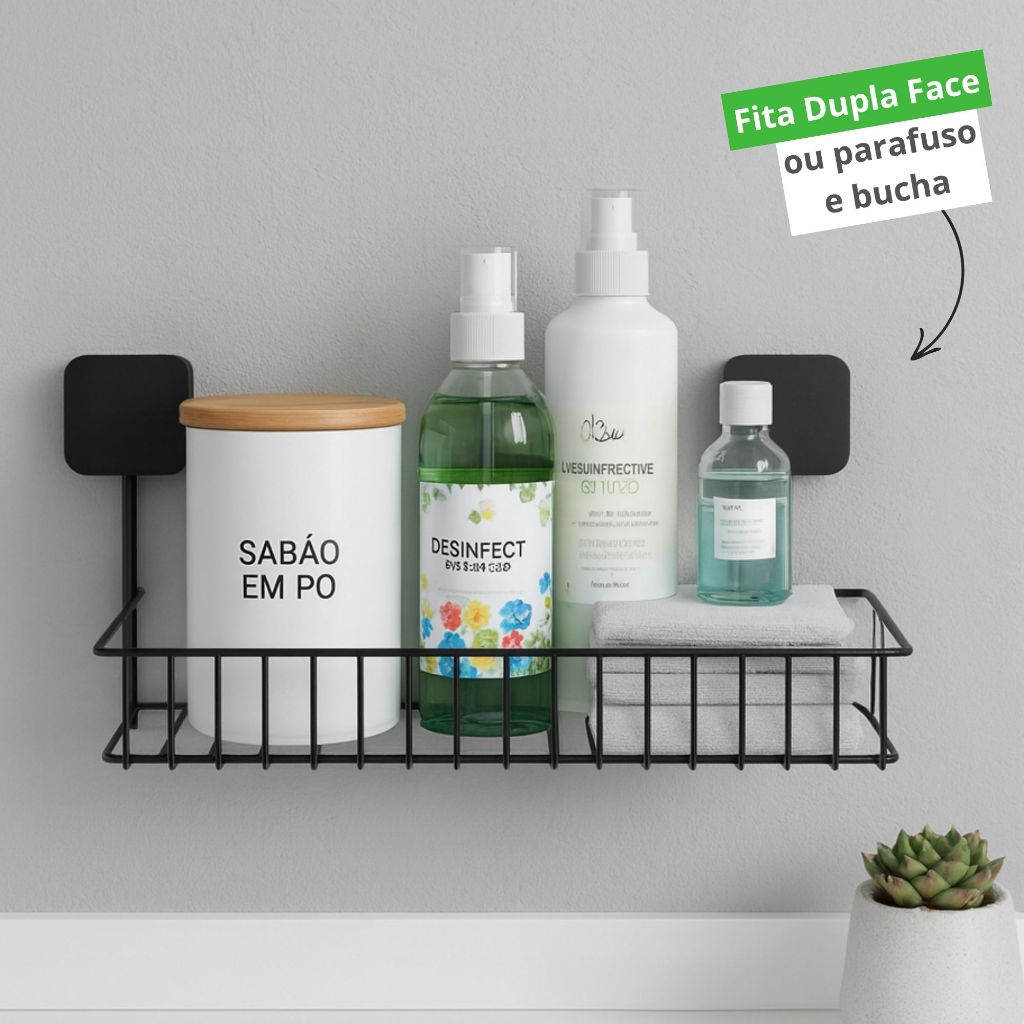 Suporte Simples Pastilha – Gancho Adesivo de Parede Multiuso para Banheiro, Cozinha e Lavanderia em Oferta na Shopee
