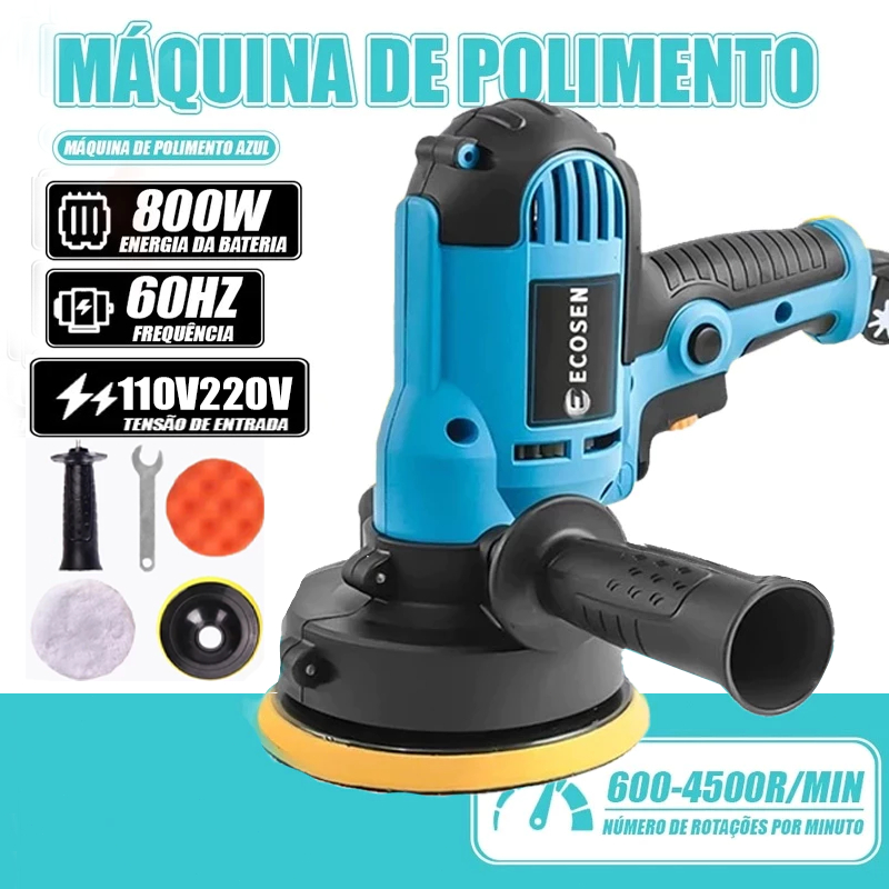 Lixadeira  Multi Funçoes 800W 6 Velocidades Completa - Politriz Polidor 220V 60HI4500R/MIN