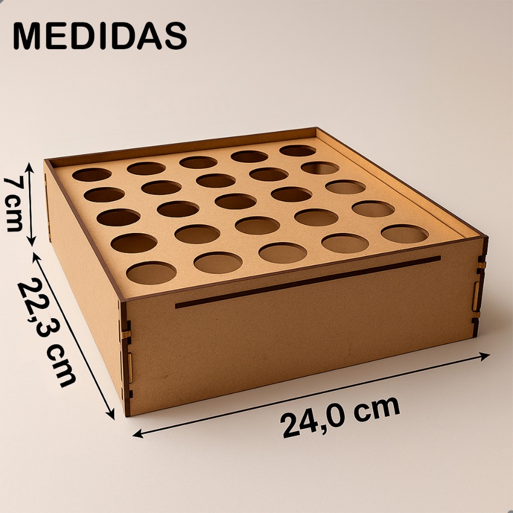 Porta Cones e Tubetes MDF Cru para Festa Infantil Mesa de Doces Decoração Personalizável