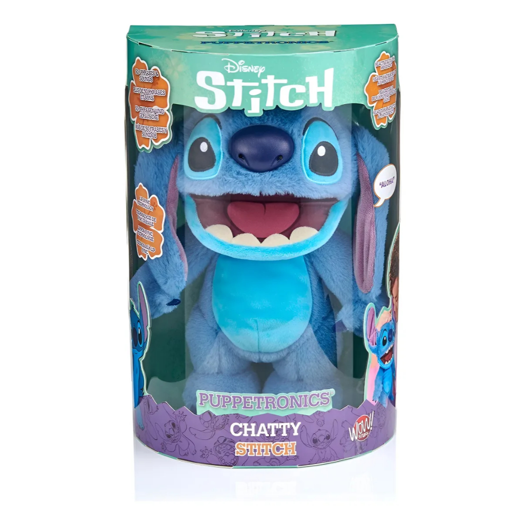 Stitch Wow - Pelúcia Interativa Stitch (fantoche) Com Som - Sunny 4421 em Oferta na Shopee