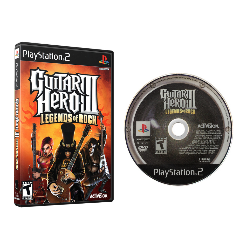 Jogo Guitar Hero III Legends of Rock Para PS2 Playstation 2