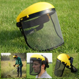 Capacete Protetor Facial Tela de Aço Para Jardineiro Operador de Roçadeiras e Motosserras em Oferta na Shopee