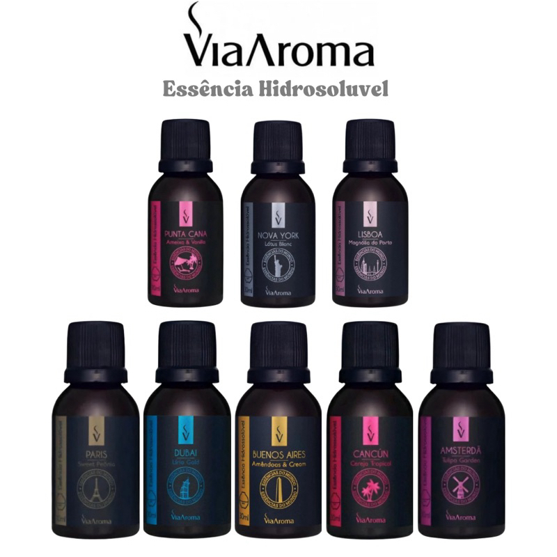 Essência A Base de Água Linha Mundo 30ml Via Aroma  p/ Difusor ou Umidificador Ultrassônico em Oferta na Shopee