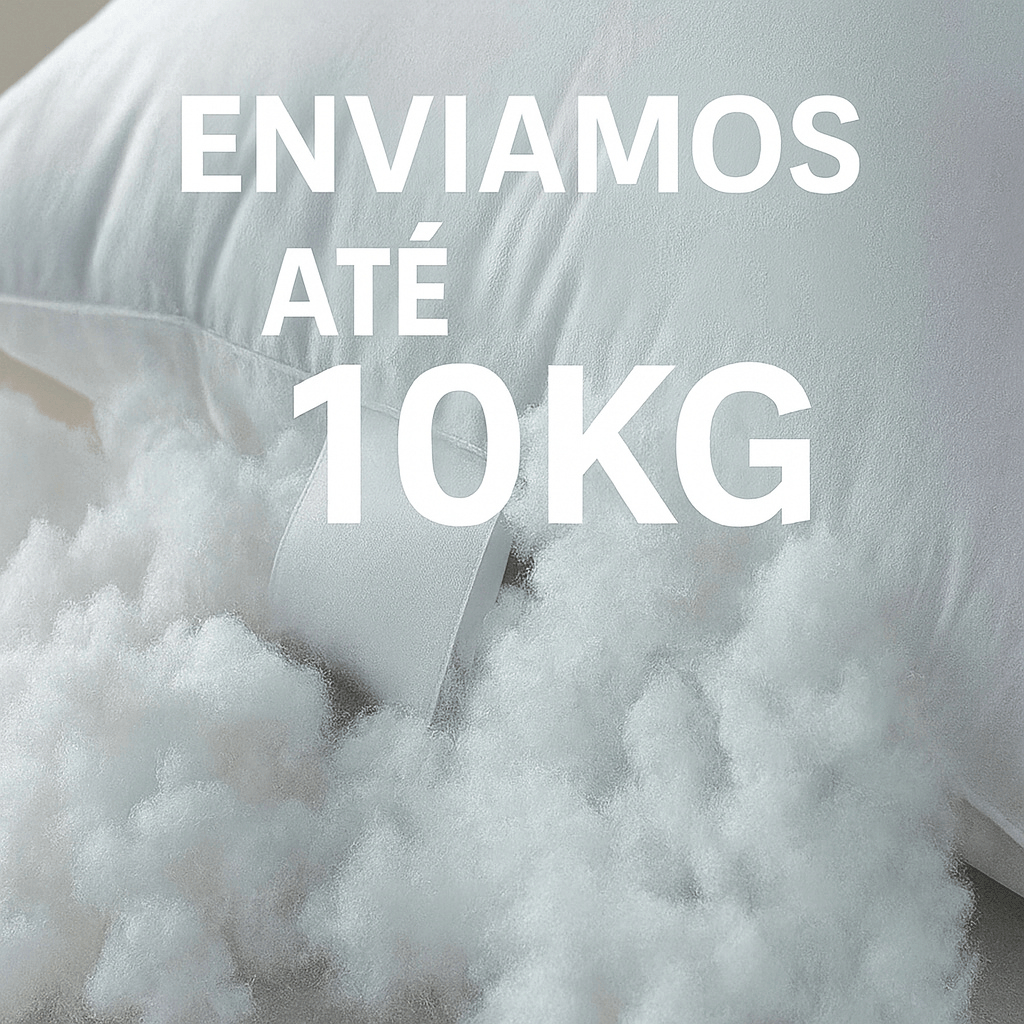 5Kg De Fibra Extra Virgem Para Enchimentos Branca SIliconada Confortável em Oferta na Shopee