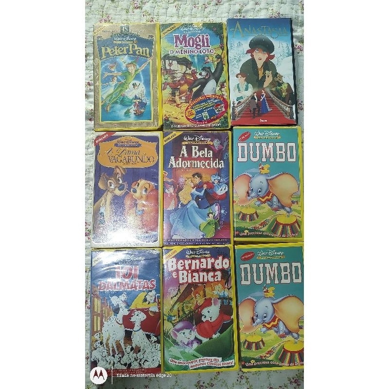 fita vhs clássicos Disney, fita original.