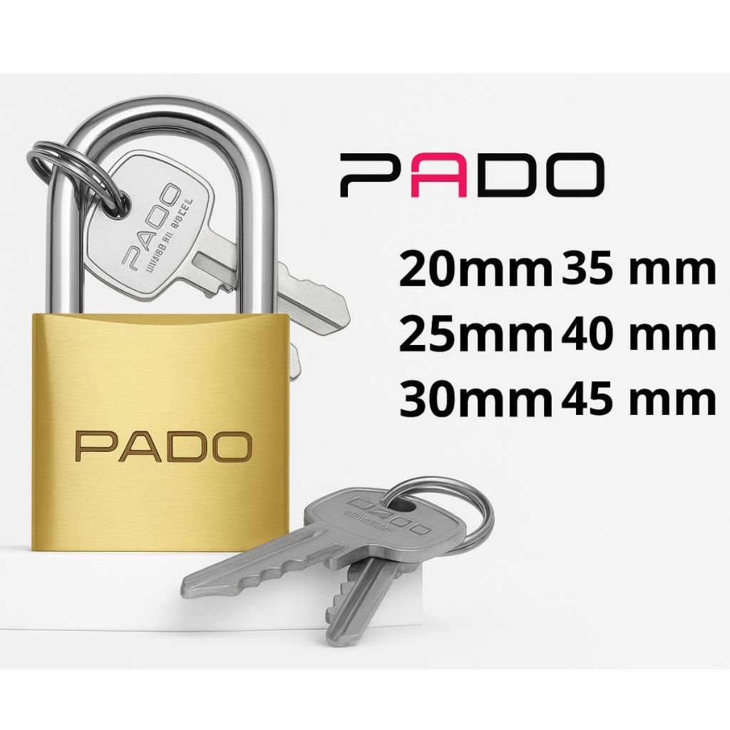 Cadeado Pado P/ Portão, Janela, Armário | 20mm, 25mm, 30mm,35mm,40mm,45mm. em Oferta na Shopee