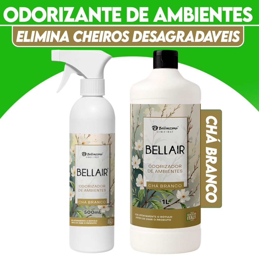 Spray de Chá Branco Para Ambientes e Tecidos Neutraliza Cheiro Ruim de Tabaco e Frituras