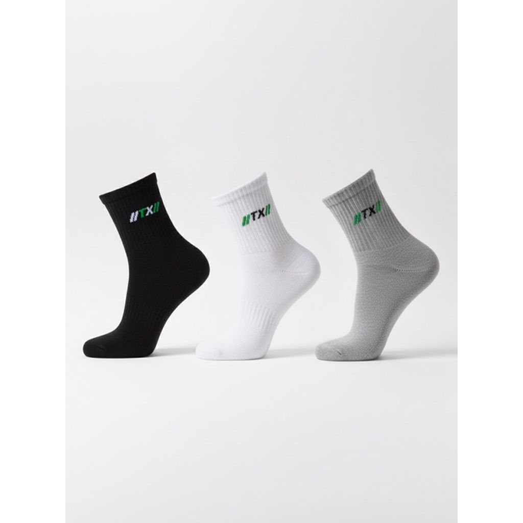 Kit com 12 Meias Cano Médio Atoalhada Calcanhar Verdadeiro 100% Algodão Elástico Reforçado em Oferta na Shopee