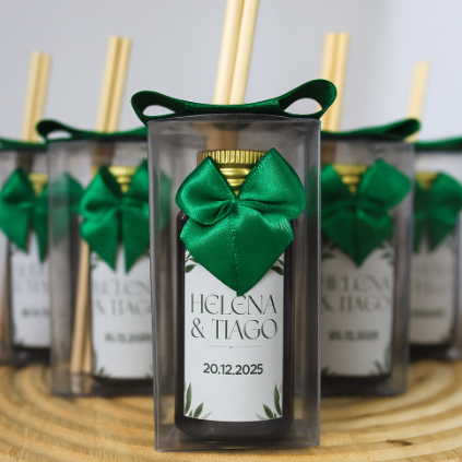 10 Mini aromatizador luxo Personalizado COM CAIXA E LAÇO | Lembrancinha Chá de Bebê, Maternidade, Casamento, Batizado