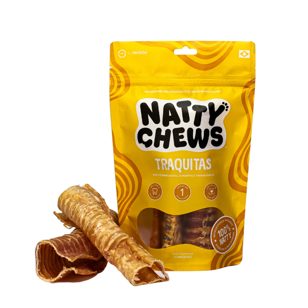 Natty Chews Traquitas Traqueia Bovina Desidratada 2 Unid em Oferta na Shopee