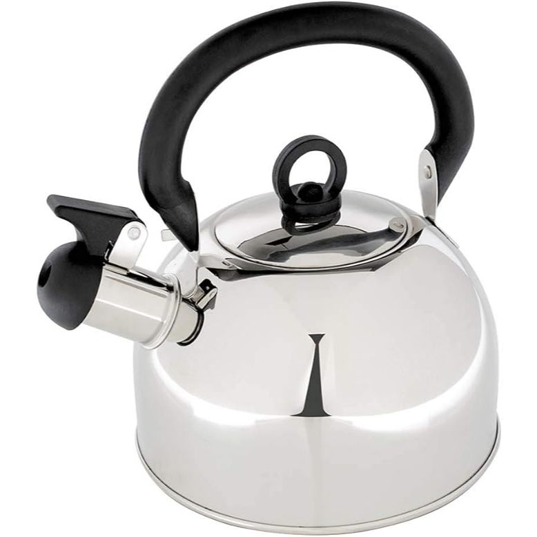 Chaleira Inox Apito Fogão Elétrico Ferve Rapido MOR em Oferta na Shopee