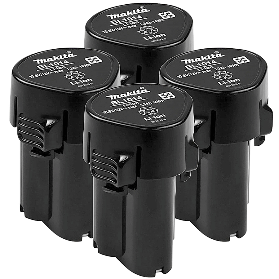Kit 4 Baterias Makita 12v Ions de Litio BL1015K para Parafusadeira e Ferramentas Elétricas Makita